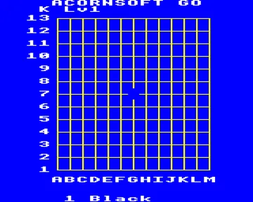 Go (19xx)(Acornsoft)[b2][GO] screen shot game playing